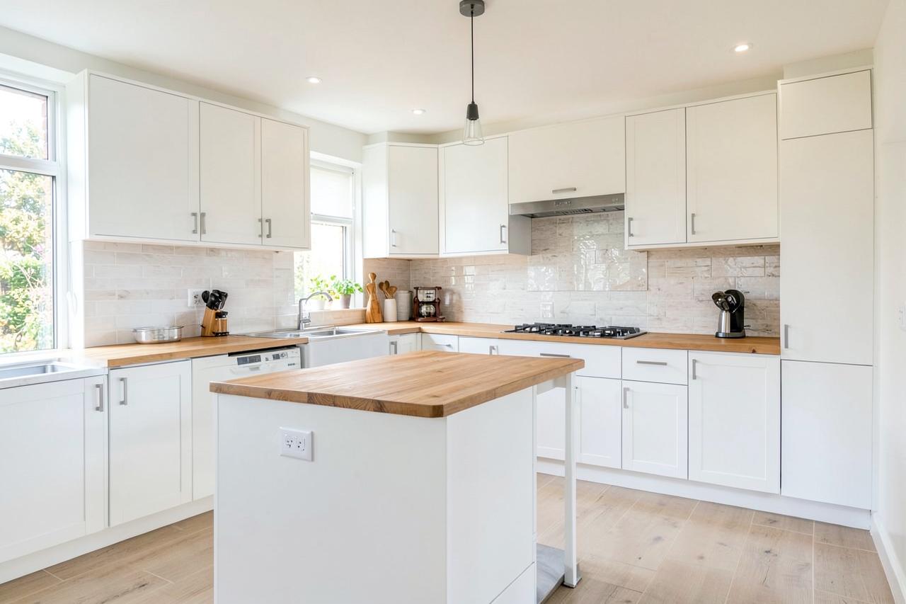 Bright, carefully finished kitchen interior
